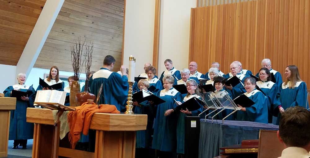 Chancel Choir at Lake Oswego Methodist Church Formal Worship Service